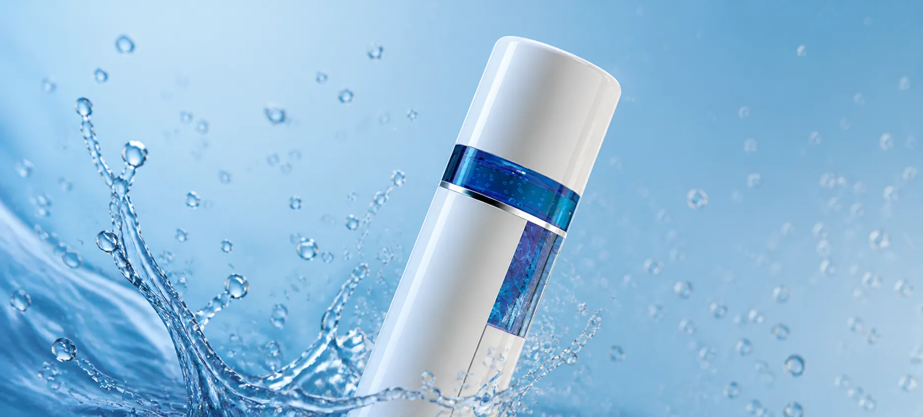 Rejutech — rose water themed product visual